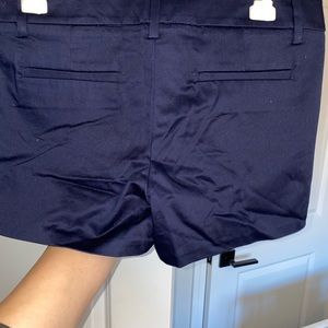 Non-denim navy shorts